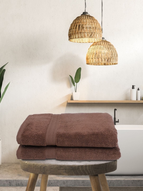 BIANCA Unisex Set Of 2 Brown Solid 500 GSM 100% Cotton Ultra-Fluffy Towels Bath Towels
BIANCA Unisex Set Of 2 Brown Solid 500 GSM 100% Cotton Ultra-Fluffy Towels Bath Towels