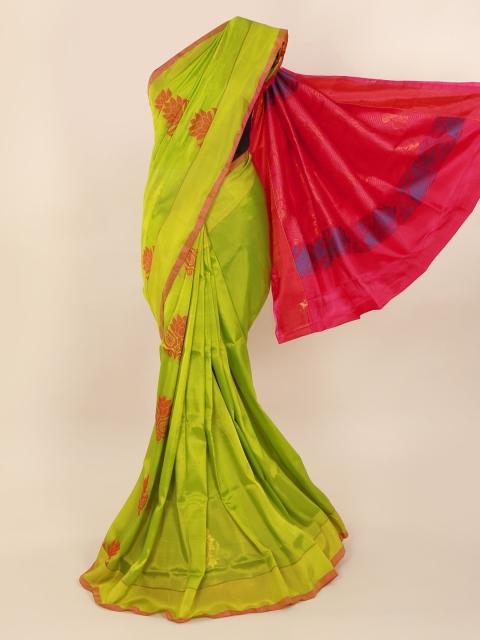 Pothys Green Woven Design Pure Silk Saree