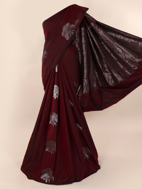 Pothys Purple Woven Design Silk Cotton Saree