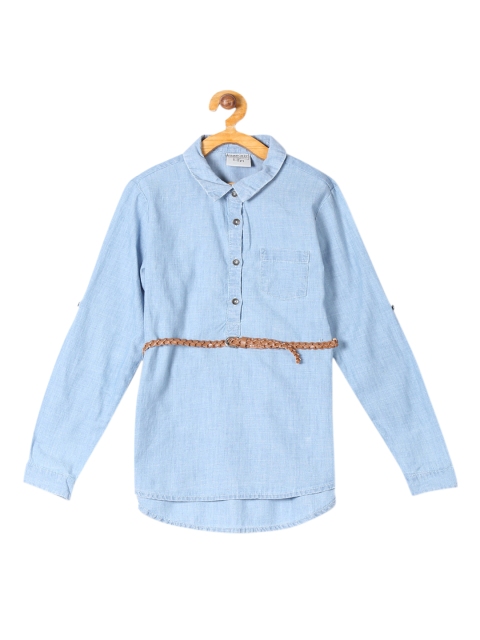 Cherokee Girls Blue Solid Tunic