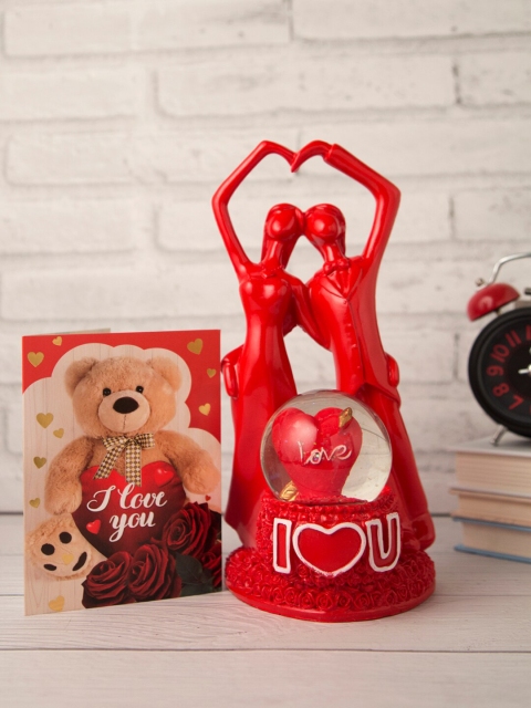 Archies Red Valentine Special Showpiece With Greeting Card