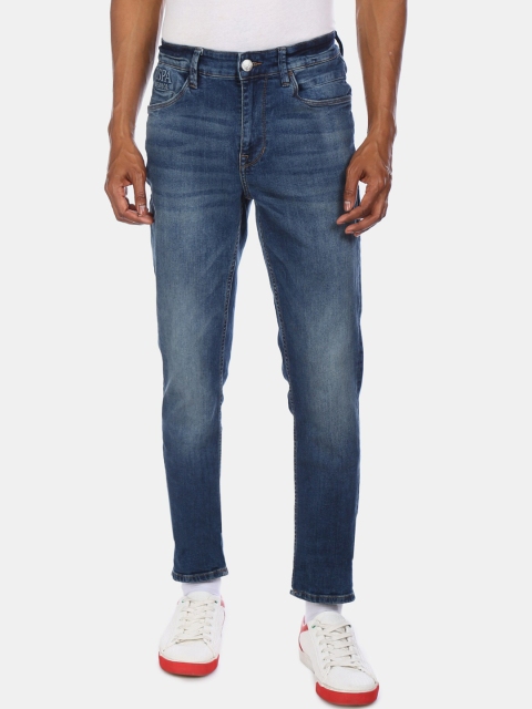 U.S. Polo Assn. Men Blue Slim Fit Mid-Rise Clean Look Jeans
