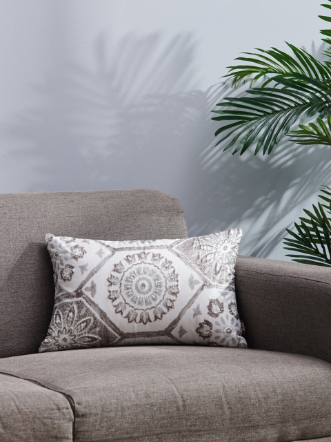 Pure Home and Living White & Silver-Toned Set of Single Self Design Rectangle Cushion Covers
Pure Home and Living White & Silver-Toned Set of Single Self Design Rectangle Cushion Covers