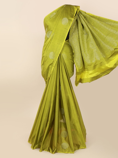 Pothys Green Silk Cotton Woven Design Kanjeevaram Saree