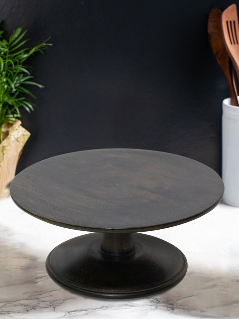 nestroots Black Solid Cake Stand