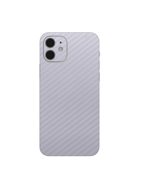 Trendy Skins White Carbon Fibre Pattern iPhone 12Sustainable Mobile Skin