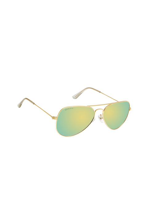 David Blake Unisex Gold-toned Aviator Sunglasses With Polarised And UV Protected Lens 
David Blake Unisex Gold-toned Aviator Sunglasses With Polarised And UV Protected Lens