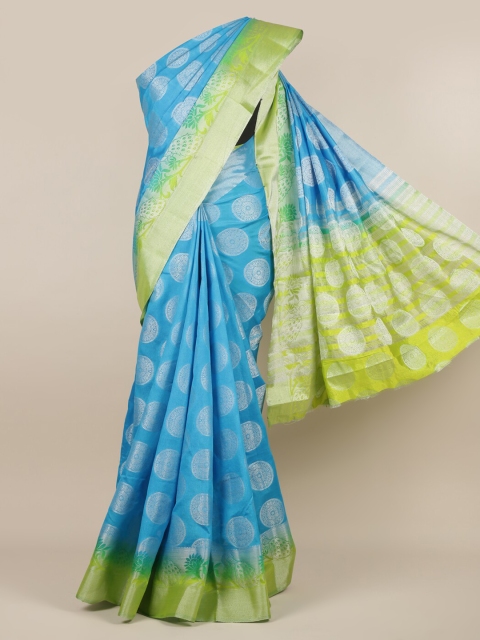 Pothys Blue Woven Design Saree