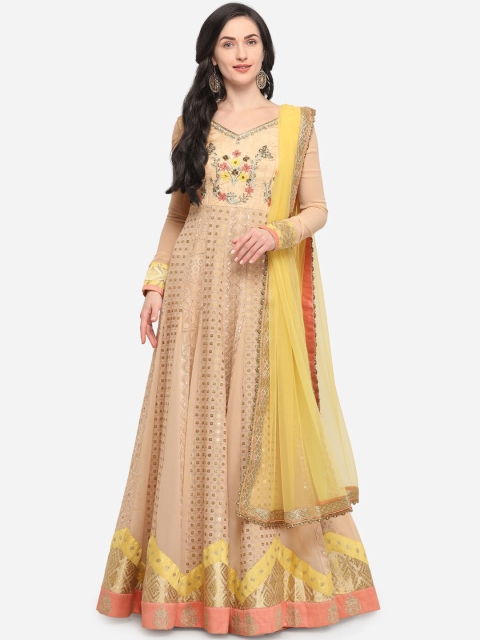 Stylee LIFESTYLE Peach-Coloured & Yellow Poly Georgette Semi-Stitched Dress Material
Stylee LIFESTYLE Peach-Coloured & Yellow Poly Georgette Semi-Stitched Dress Material