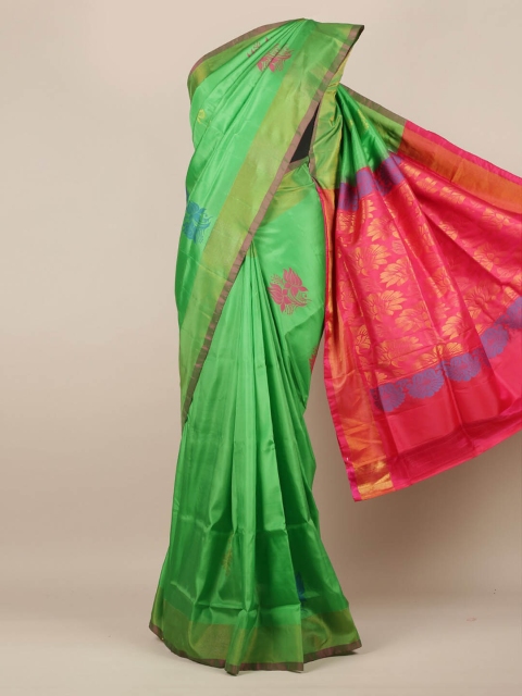 Pothys Green Woven Design Art Silk Saree