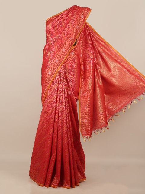 Pothys Red Pure Silk Woven Design Banarasi Saree