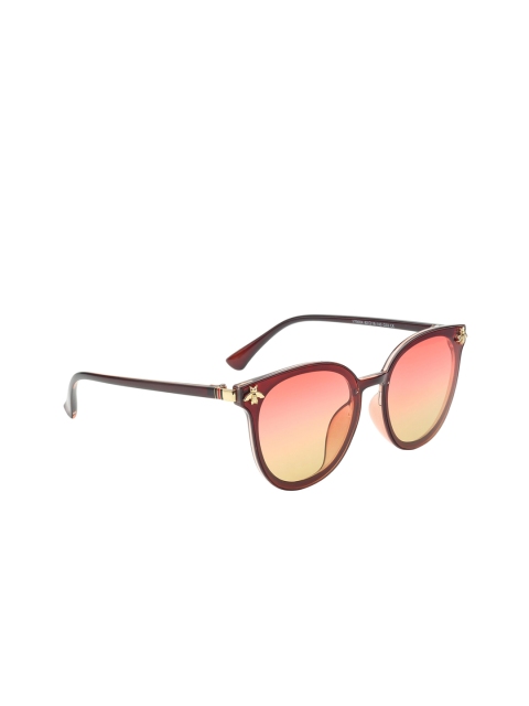 CELEBRITY SUNGLASSES Unisex Red Lens & Oval Sunglasses With UV Protected Lens CL-Jazzy b