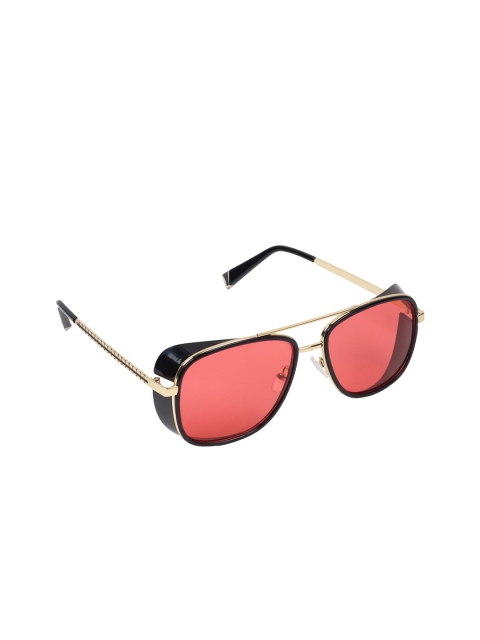 CELEBRITY SUNGLASSES Unisex Red Lens & Gold-toned Square Sunglasses CL-Tony Starx-03
CELEBRITY SUNGLASSES Unisex Red Lens & Gold-toned Square Sunglasses CL-Tony Starx-03