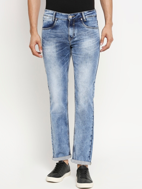 Mufti Men Blue Skinny Fit Mid-Rise Clean Look Stretchable Jeans