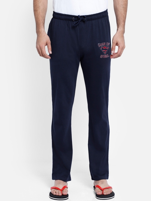 Free Authority Men Navy Blue Superman Featured Pyjama