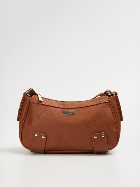 CODE by Lifestyle Tan Solid Sling Bag