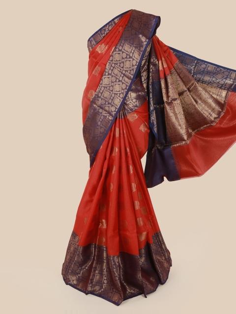 Pothys Red Woven Design Art Silk Saree