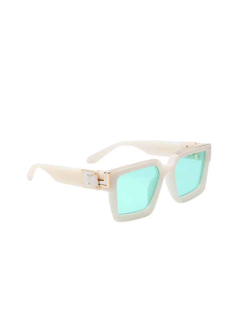 Celebrity Sunglasses Unisex Green Lens & White Wayfarer Sunglasses CL-Jass Manak-1, Sea green
Celebrity Sunglasses Unisex Green Lens & White Wayfarer Sunglasses CL-Jass Manak-1, Sea green