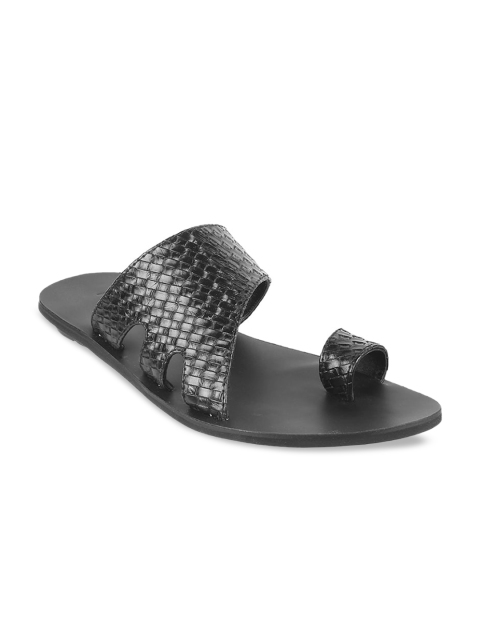Mochi Men Black Comfort Sandals