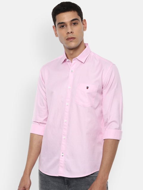 Louis Philippe Sport Men Pink Slim Fit Solid Casual Shirt