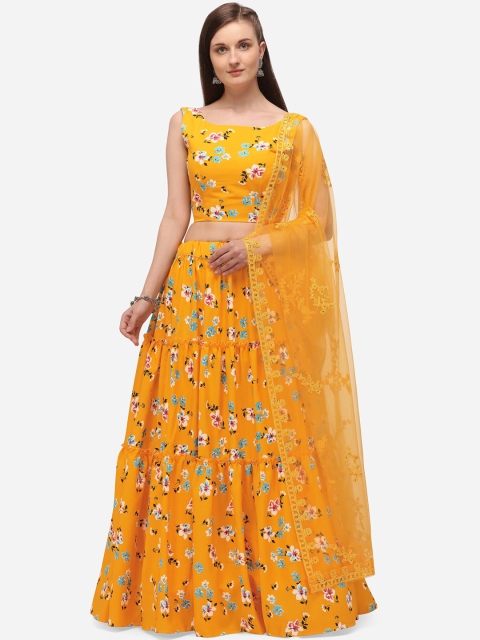 SHUBHKALA Yellow & White Printed Semi-Stitched Lehenga & Unstitched Blouse with Dupatta
SHUBHKALA Yellow & White Printed Semi-Stitched Lehenga & Unstitched Blouse with Dupatta