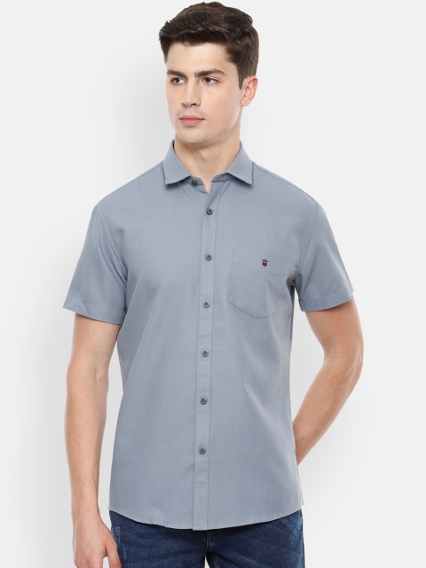Louis Philippe Sport Men Blue Slim Fit Solid Casual Shirt