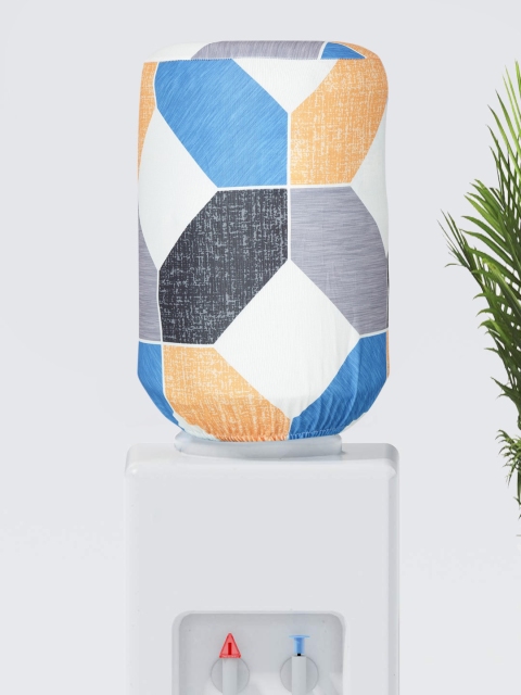 Cortina Blue & White Printed Water Dispenser Cover