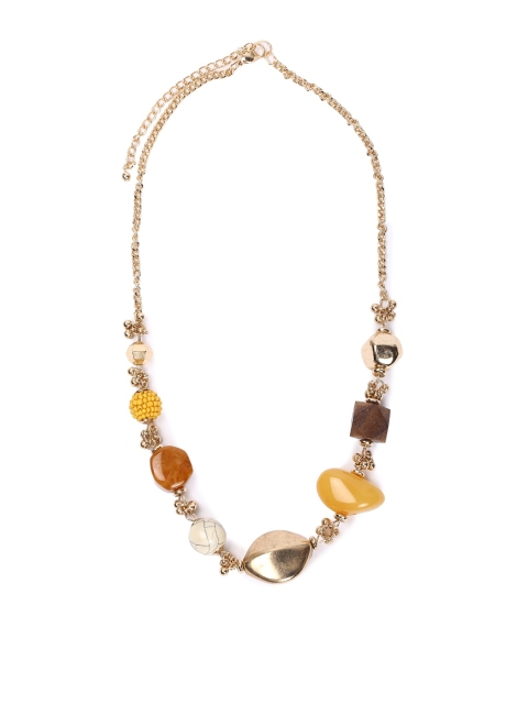 FOREVER 21 Gold-Toned Metal Handcrafted Necklace