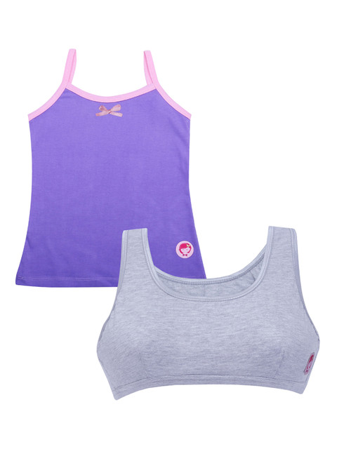 DChica Pack of 2 Purple & Grey Solid Non-Wired Non Padded Workout Bra DCCMMR6608/xxxs
DChica Pack of 2 Purple & Grey Solid Non-Wired Non Padded Workout Bra DCCMMR6608/xxxs