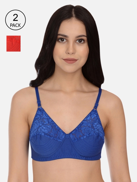 mod & shy Assorted Set of 2 Solid Non-Wired Non Padded Everyday Bra MS1050M