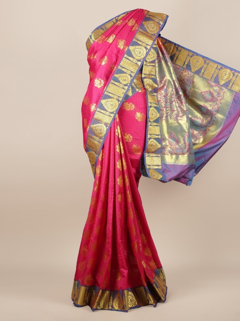 Pothys Pink Woven Design Art Silk Saree