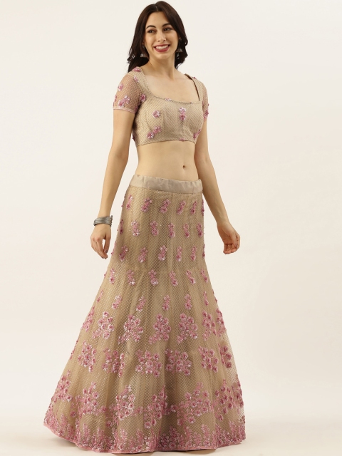 panchhi Beige & Pink Embroidered Semi-Stitched Lehenga & Unstitched Blouse with Dupatta
panchhi Beige & Pink Embroidered Semi-Stitched Lehenga & Unstitched Blouse with Dupatta