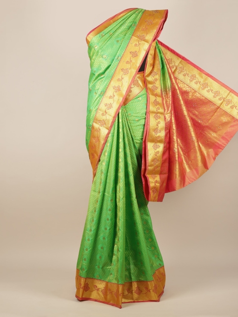 Pothys Green Woven Design Art Silk Saree