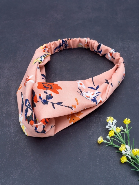 Golden Peacock Peach-Coloured & Navy Blue Knot Design Floral Printed Elasticated Hairband
Golden Peacock Peach-Coloured & Navy Blue Knot Design Floral Printed Elasticated Hairband