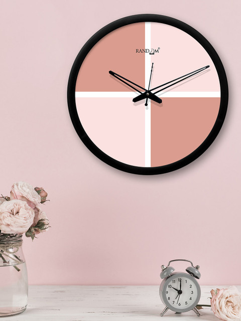 RANDOM Pink Round Colourblocked 30.4 cm Analogue Wall Clock 
RANDOM Pink Round Colourblocked 30.4 cm Analogue Wall Clock