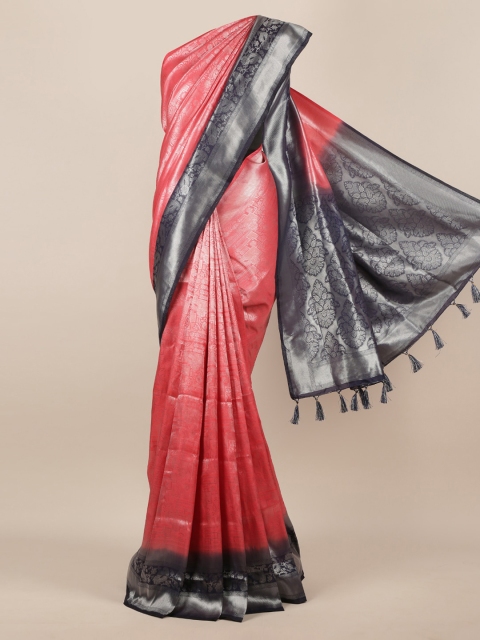 Pothys Pink Woven Design Jute Silk Saree