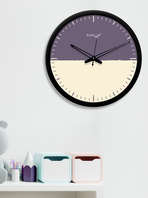 RANDOM Purple & Cream-Coloured Round Colourblocked 30.4 cm Analogue Wall Clock
RANDOM Purple & Cream-Coloured Round Colourblocked 30.4 cm Analogue Wall Clock