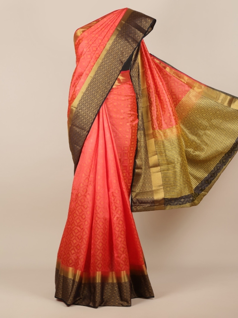 Pothys Pink Woven Design Jute Silk Saree