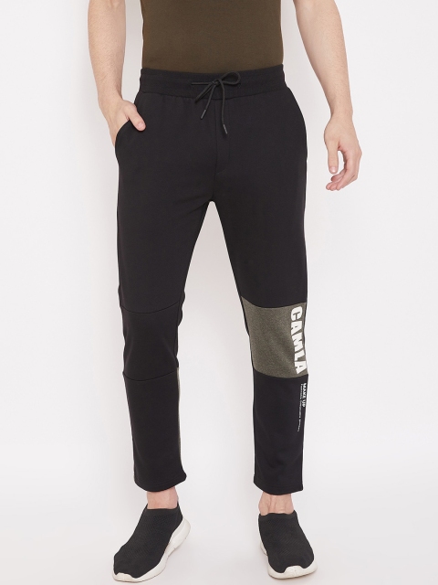CAMLA Men Black Solid Track Pants