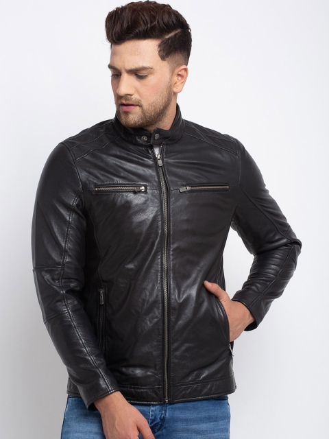 Teakwood Leathers Men Black Lightweight Jacket