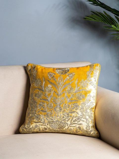Pure Home and Living Mustard & Silver-Toned Set of Single Embroidered Square Cushion Covers
Pure Home and Living Mustard & Silver-Toned Set of Single Embroidered Square Cushion Covers
