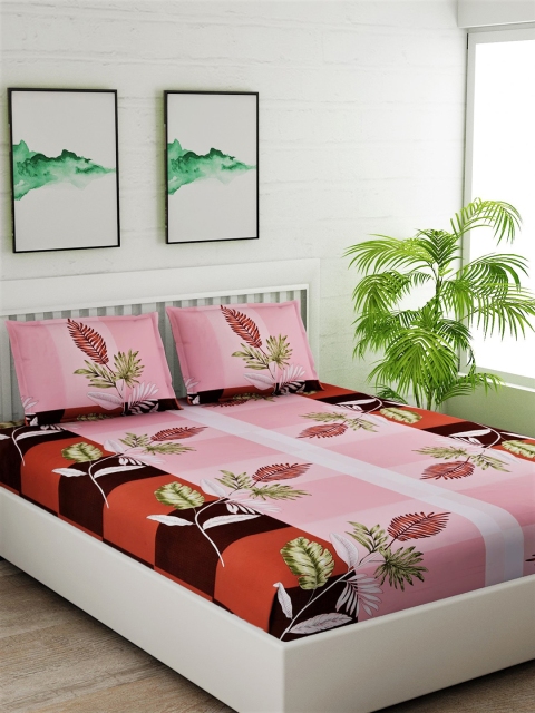 Salona Bichona Pink & Maroon Floral 180 TC Cotton 1 King Bedsheet with 2 Pillow Covers
Salona Bichona Pink & Maroon Floral 180 TC Cotton 1 King Bedsheet with 2 Pillow Covers