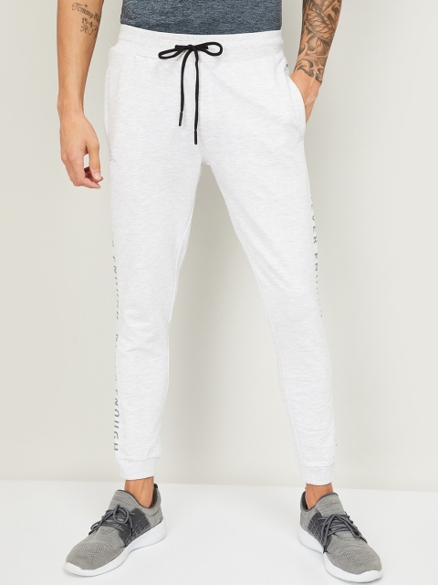 Kappa Men White Solid Joggers