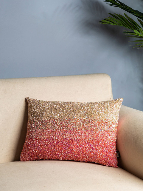 Pure Home and Living Pink & Gold-Toned Set of Single Embellished Rectangle Cushion Covers
Pure Home and Living Pink & Gold-Toned Set of Single Embellished Rectangle Cushion Covers