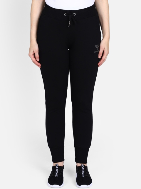 hummel Women Black Solid Joggers