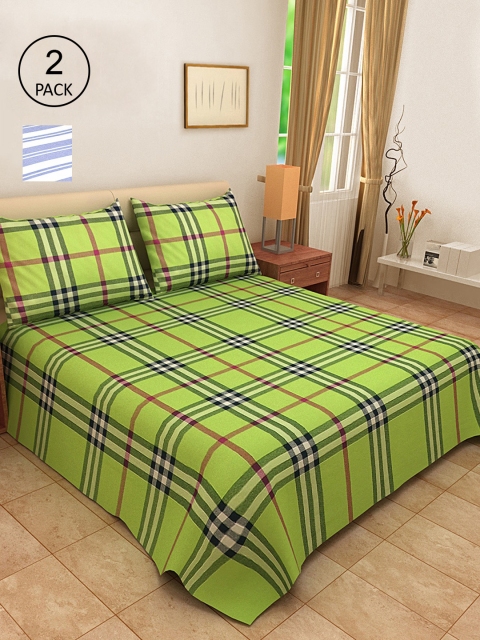 KLOTTHE Set of 2 Multicoloured Woven Design King Bed Covers With 4 Pillow Covers, Multi
KLOTTHE Set of 2 Multicoloured Woven Design King Bed Covers With 4 Pillow Covers, Multi