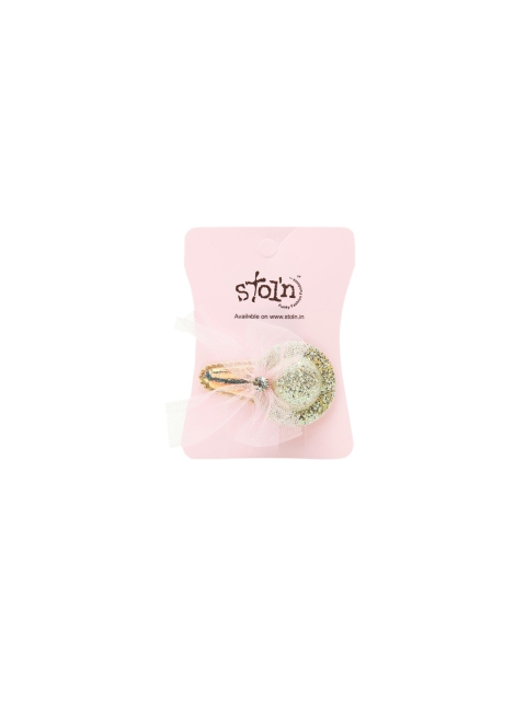 Stoln Gold-Toned Embellished Tic Tac Hair Clip