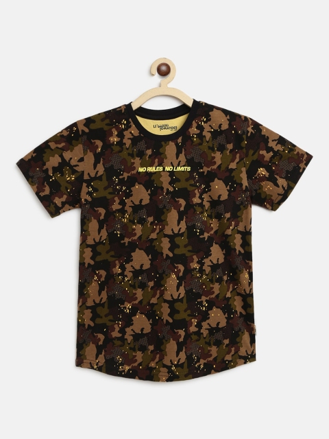 Lil Tomatoes Boys Khaki Green Camouflage Printed Round Neck Cotton Pure Cotton T-shirt With Pen
Lil Tomatoes Boys Khaki Green Camouflage Printed Round Neck Cotton Pure Cotton T-shirt With Pen