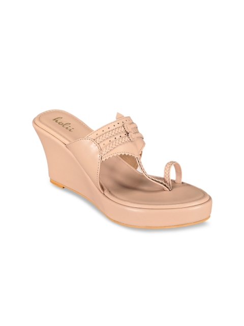 Holii Women Beige Solid Pumps