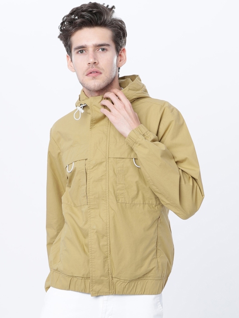 Ecko Unltd Men Khaki Printed Tailored Jacket